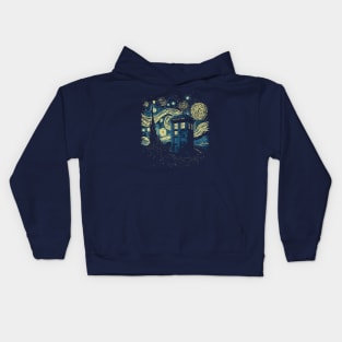 The Starry Tardis Kids Hoodie